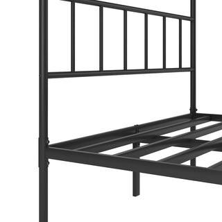 Sunvega Metal Platform Bed Frame with Headboard and Footboard for Underbed Storage
