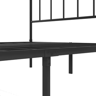 Sunvega Metal Platform Bed Frame with Headboard and Footboard for Underbed Storage