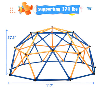 Sunvega Blue and Yellow Geometric Jungle Gym Climber for Kids Aged 3-10