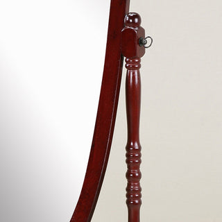 Sunvega Silver Cheval Mirror with Wood Frame for Traditional Decor Tilts