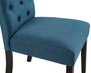 Sunvega Solid Wood Tufted Asons Dining Chairs Set of 2 with Velvety Soft Upholstery