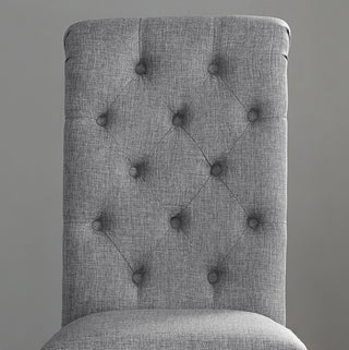 Sunvega Solid Wood Tufted Asons Dining Chairs Set of 2 with Velvety Soft Upholstery