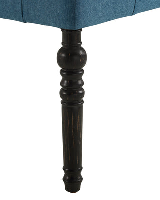 Sunvega Gray Tufted Upholstered Dining Chairs with Light Oak Finish