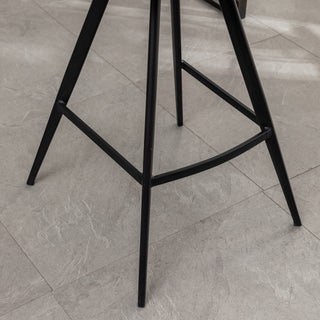 Sunvega Porth Fabric Kitchen Counter Height Stools Set of 2 with Plush Upholstery
