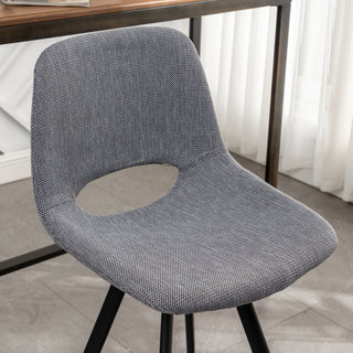 Sunvega Porth Fabric Kitchen Counter Height Stools Set of 2 with Plush Upholstery