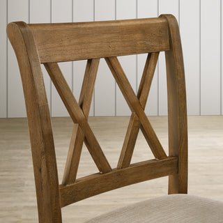 Sunvega Counter Height Dining Chairs with Double-X Cut-Out Detail and Tapered Legs