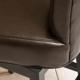 Sunvega Soft Upholstered Swivel Chair with Wooden Legs for Living Room