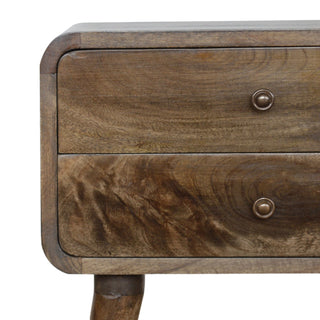 Sunvega Timeless Elegance Functional and Stylish 2-Drawer Nightstand with Nordic Legs