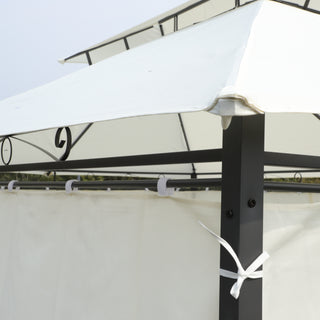 Sunvega 13x10 Outdoor Gazebo with Double Roof Mosquito Net for Patio Garden