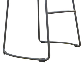 Sunvega Industrial Chunky Brown and Black Bar Stool with Contemporary Aesthetic