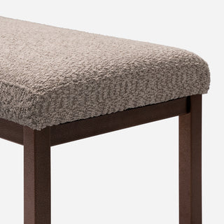 Sunvega Modern Upholstered Boucle Bench with Metal Frame for Entryway Living Room