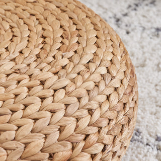 Sunvega Natural Water Hyacinth Woven Tatami Floor Cushion for Zen Meditation Yoga