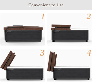 Sunvega Universal Side Mounted Hot Tub Cover Lift with Adjustable Aluminum Brackets