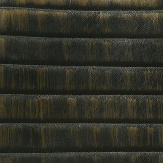 Sunvega Tufted Cushion Side Bench with Padded Goat Leather Upholstery and Tapered Metal Legs