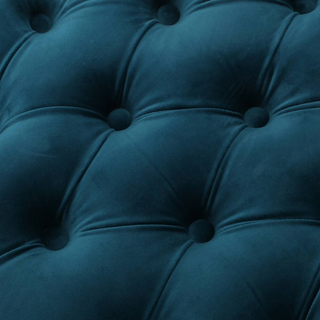 Sunvega Set of 2 Tufted Velvet Upholstered Chairs with Curved Wood Legs
