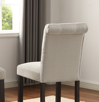 Sunvega Tufted Counter Height Dining Chairs with Padded Seats and Backs in Tan