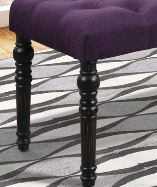 Sunvega Gray Tufted Upholstered Dining Chairs with Light Oak Finish
