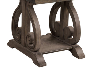 Sunvega Dark Oak Finish Wooden Backrest Bench with Curved Arms for Dining
