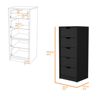 Sunvega Narrow Drawer Dresser with Pull-Out Mechanism and 5kg Drawer Capacity