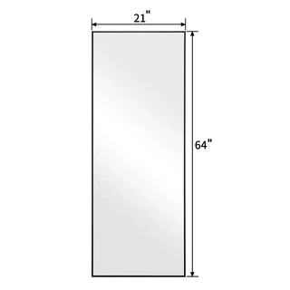 Sunvega 64x21 Inch Full Length Vertical LED Mirror with Bracket and Dimming
