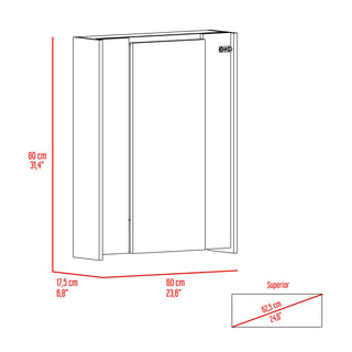 Sunvega Wall Mounted Foldable Table with Base and Seven Shelves