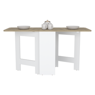 Sunvega Space-Saving Gateleg Folding Table with Compact Design and Sturdy Build