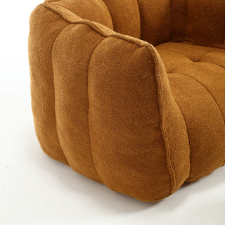 Sunvega Soft Chenille Bean Bag Chair with High Resilient Foam for Living Room