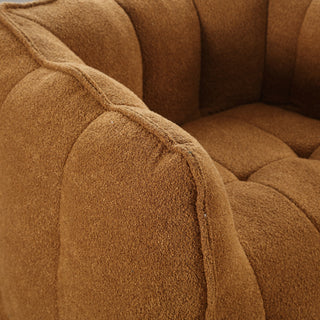 Sunvega Soft Chenille Bean Bag Chair with High Resilient Foam for Living Room