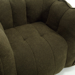 Sunvega Soft Chenille Bean Bag Chair with High Resilient Foam for Living Room