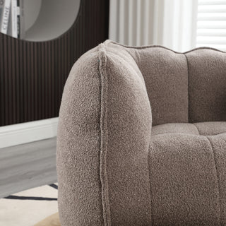 Sunvega Soft Chenille Bean Bag Chair with High Resilient Foam for Living Room