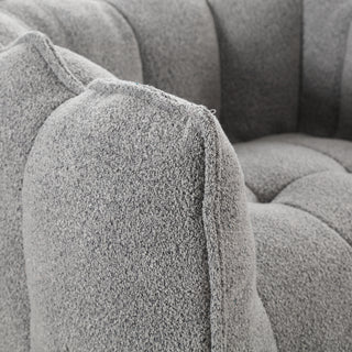 Sunvega Soft Chenille Bean Bag Chair with High Resilient Foam for Living Room