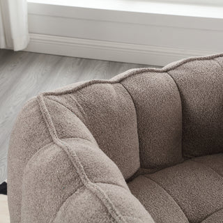 Sunvega Soft Chenille Bean Bag Chair with High Resilient Foam for Living Room