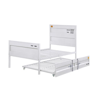 Sunvega Cargo Container Themed Metal Full Platform Bed with Industrial Aesthetics