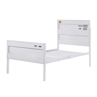 Sunvega Cargo Container Themed Metal Full Platform Bed with Industrial Aesthetics