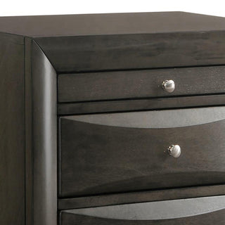Sunvega White Nightstand with Two Spacious Drawers and Top Tray for Bedside