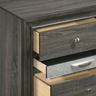 Sunvega Modern 3-Drawer Nightstand with Jewelry Storage for Bedroom