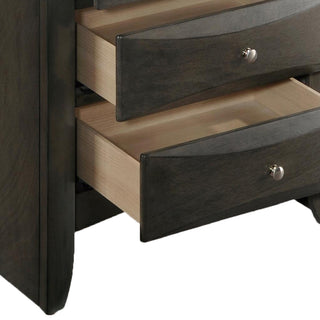 Sunvega White Nightstand with Two Spacious Drawers and Top Tray for Bedside