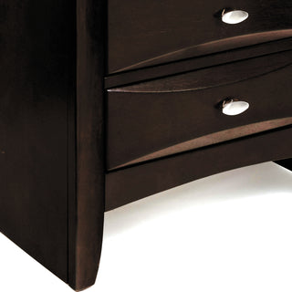 Sunvega White Nightstand with Two Spacious Drawers and Top Tray for Bedside