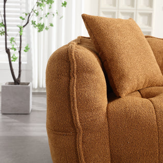 Sunvega Super Soft Chenille Bean Bag Chair with Armrests for Living Room