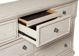 Sunvega Antique Brown Finish Nightstand with Hidden Drawer and Bun Feet