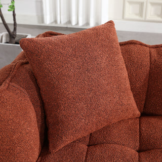 Sunvega Super Soft Chenille Bean Bag Chair with Armrests for Living Room