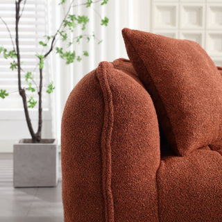Sunvega Super Soft Chenille Bean Bag Chair with Armrests for Living Room