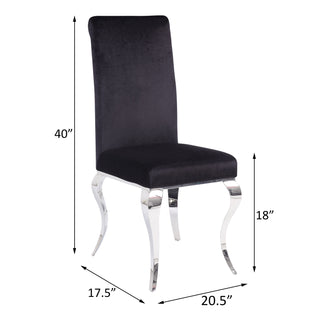 Sunvega Modern White Wooden Slatted Back Chair with Sturdy Legs for Teen's Room