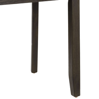 Sunvega Distressed Walnut Ladder Back Side Chairs with Tapered Legs Set of 2