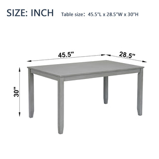 Sunvega Walnut Square Wood Dining Table for Kitchen with Counter Height and Tapered Legs
