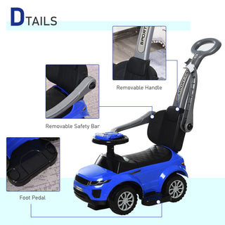 Sunvega 2 in 1 Toddler Push Car Stroller with Horn Music Light and Secure Bar