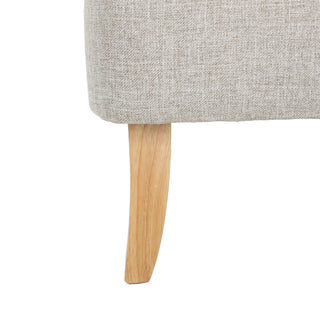 Sunvega Mid-Century Modern Loveseat with Flared Wood Legs and Polyester Fabric