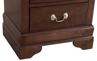 Sunvega Traditional Style Nightstand With Carved Bases and Curved Mouldings
