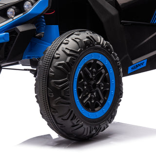 Sunvega 24V Two-Seater Kids Ride On UTV with Remote Control and Four-Wheel Suspension