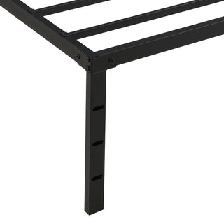 Sunvega Unique Flower Sturdy System Metal Bed Frame with Headboard and Footboard